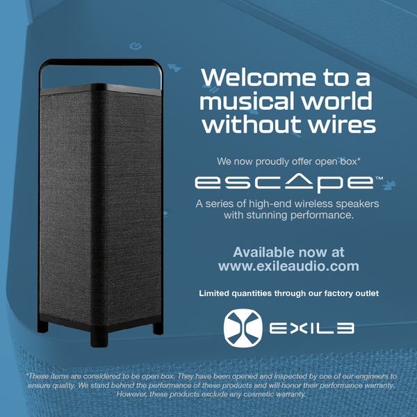 Now offering open box Escape® Wireless Speakers in our Factory Outlet.