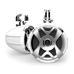 XM9W | White 9" HLCD Wakeboard Tower Speakers - One Pair